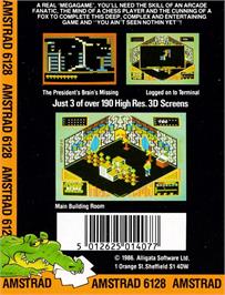 Box back cover for Meltdown on the Amstrad CPC.